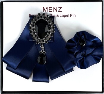 BOWTIE LAPEL COMBO #BLC-NAVY